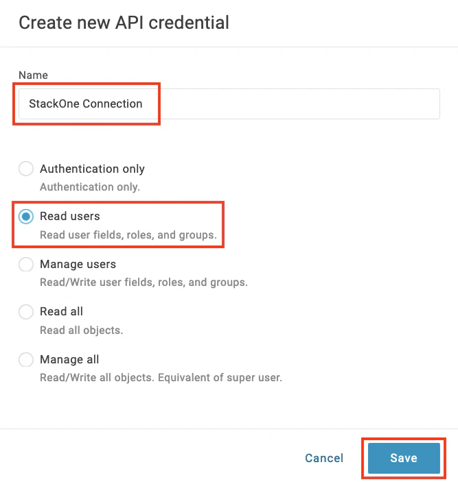 Copy Credentials