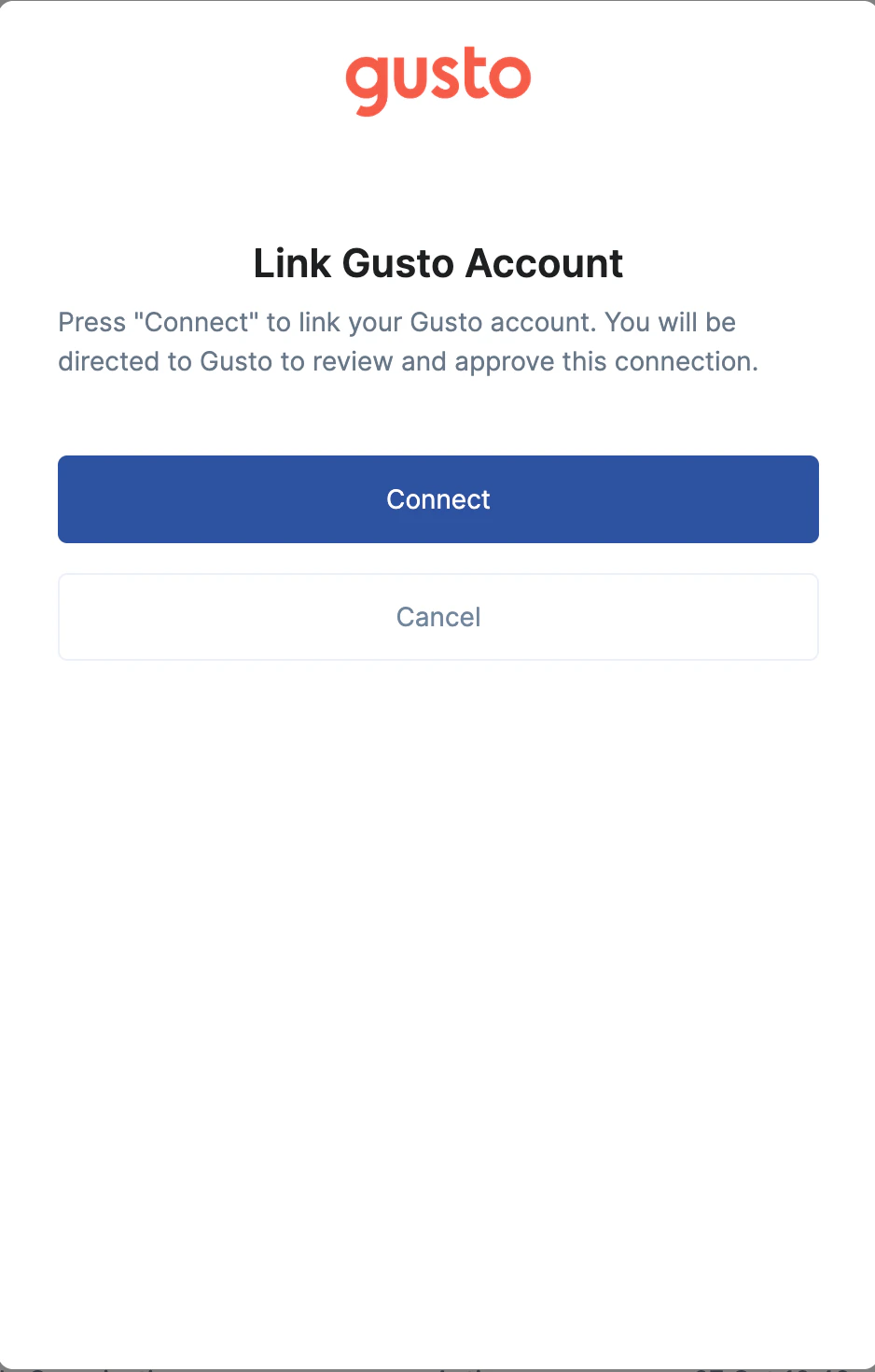 Connect Button