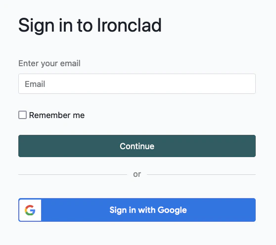 Log in