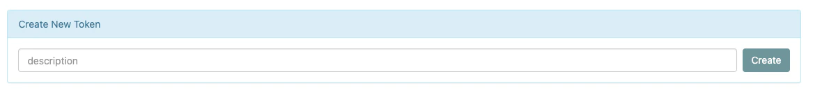 Create New API Key