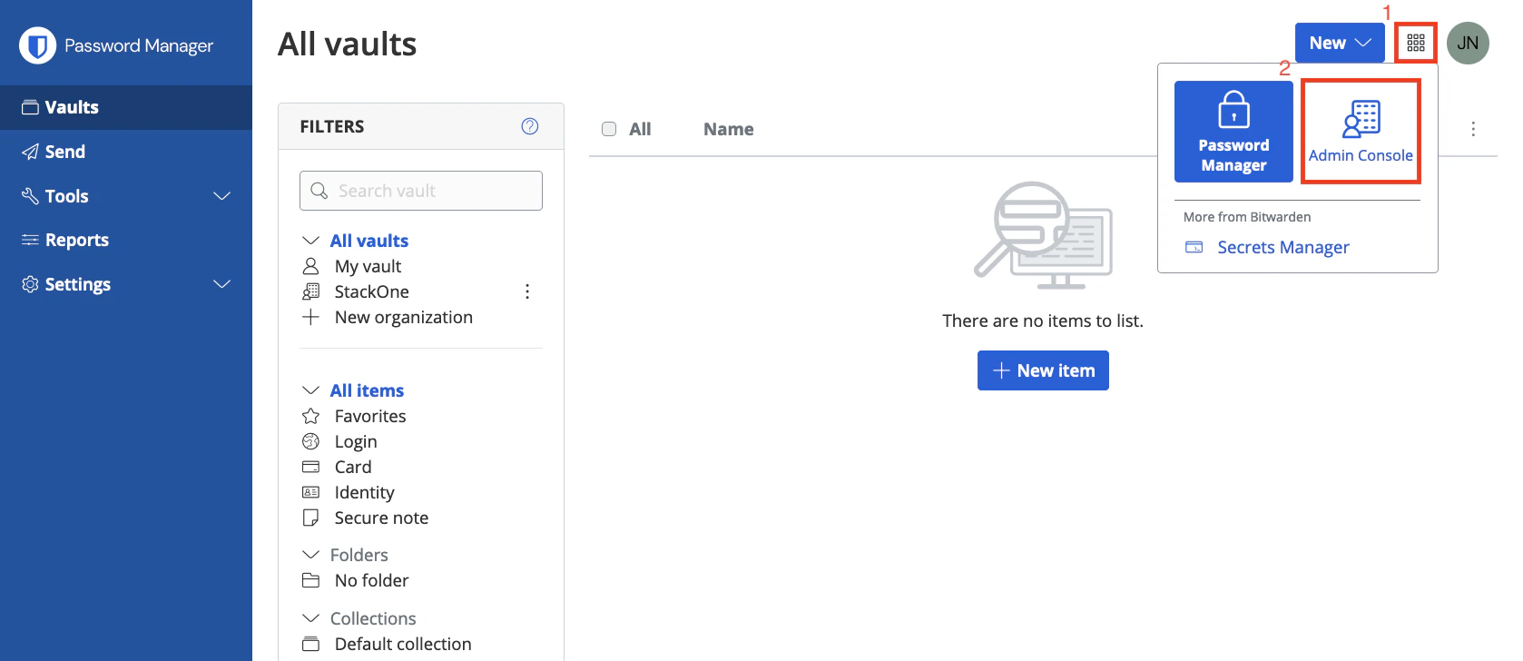 Admin Console