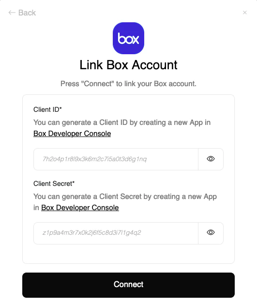 Enter Credentials