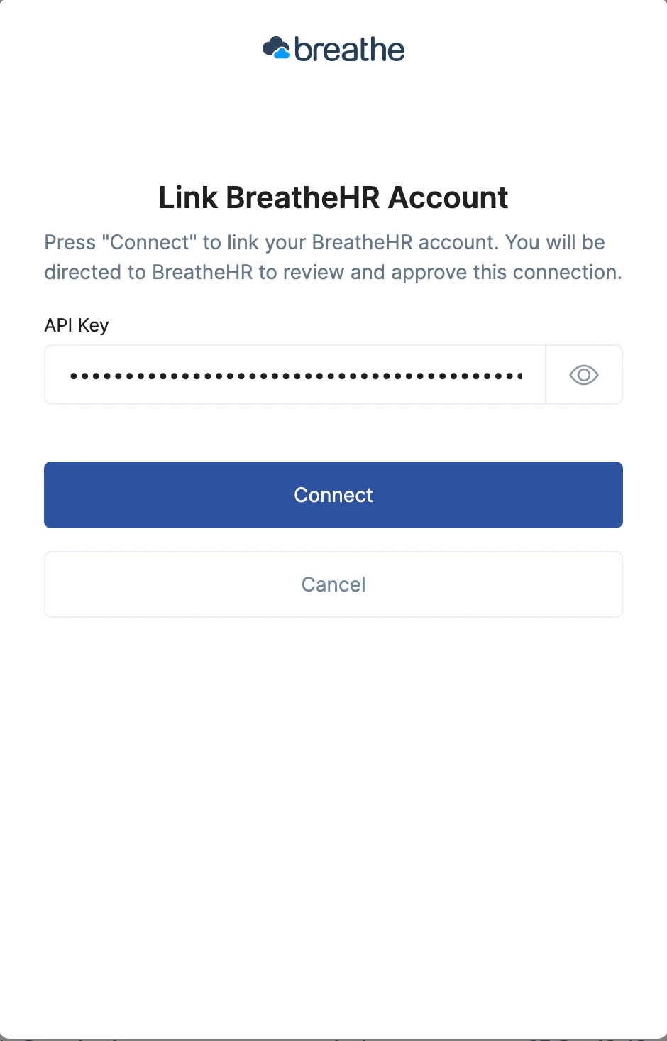 Connect Button
