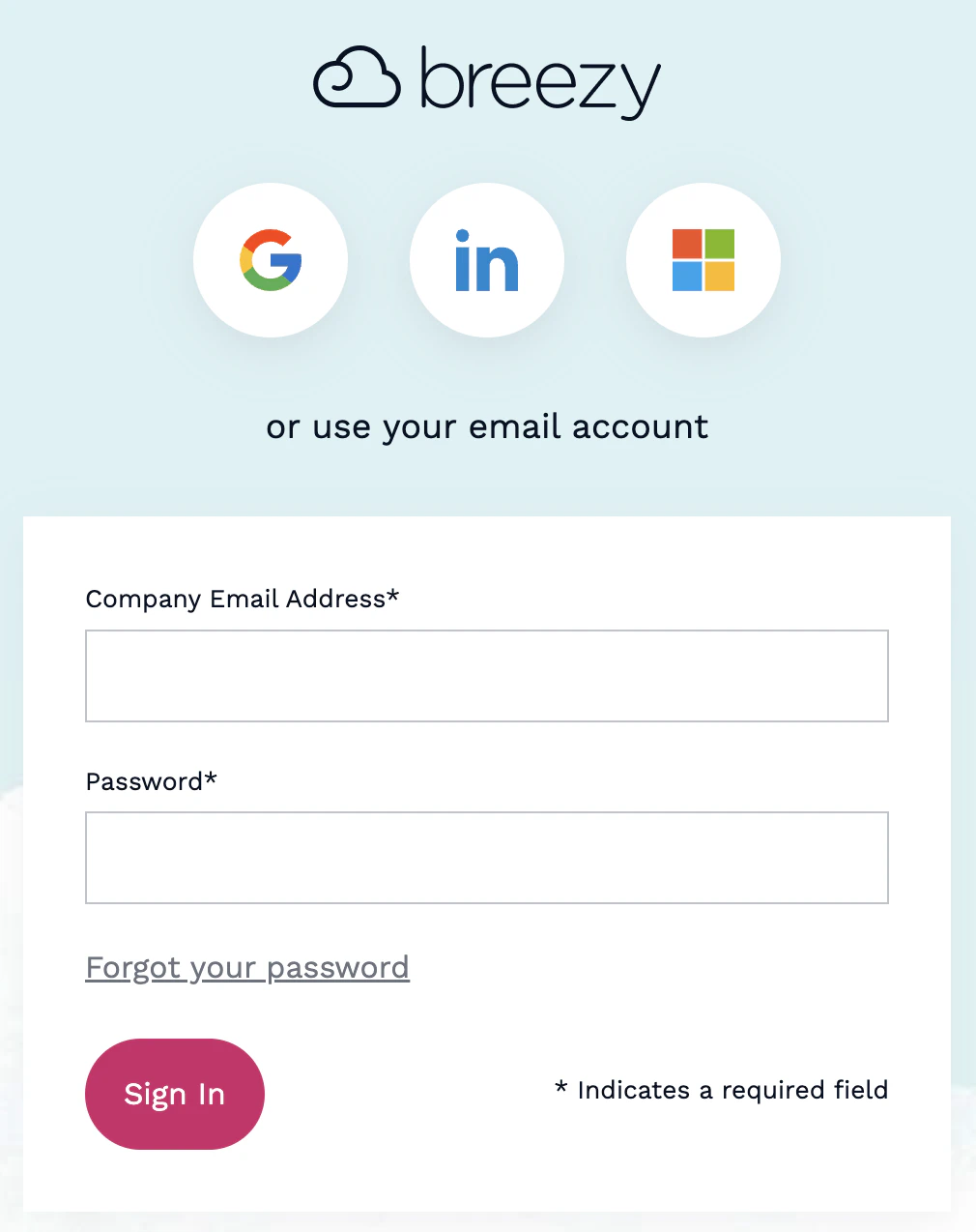 Log in to Breezy HR