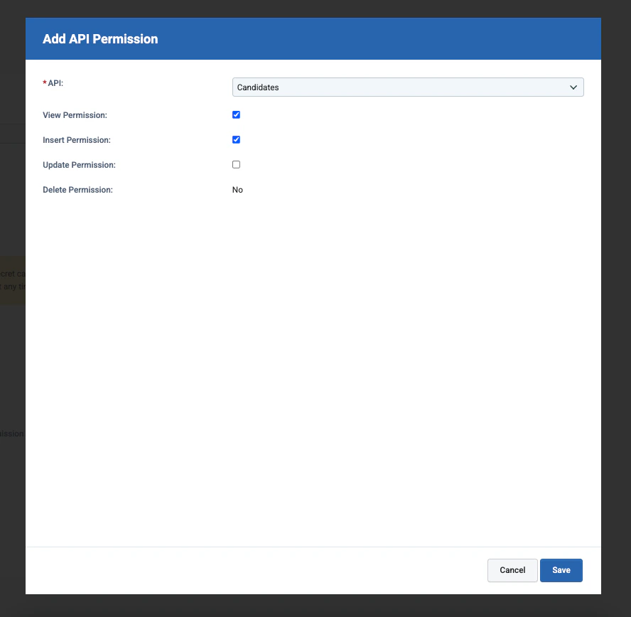 Generated API Key