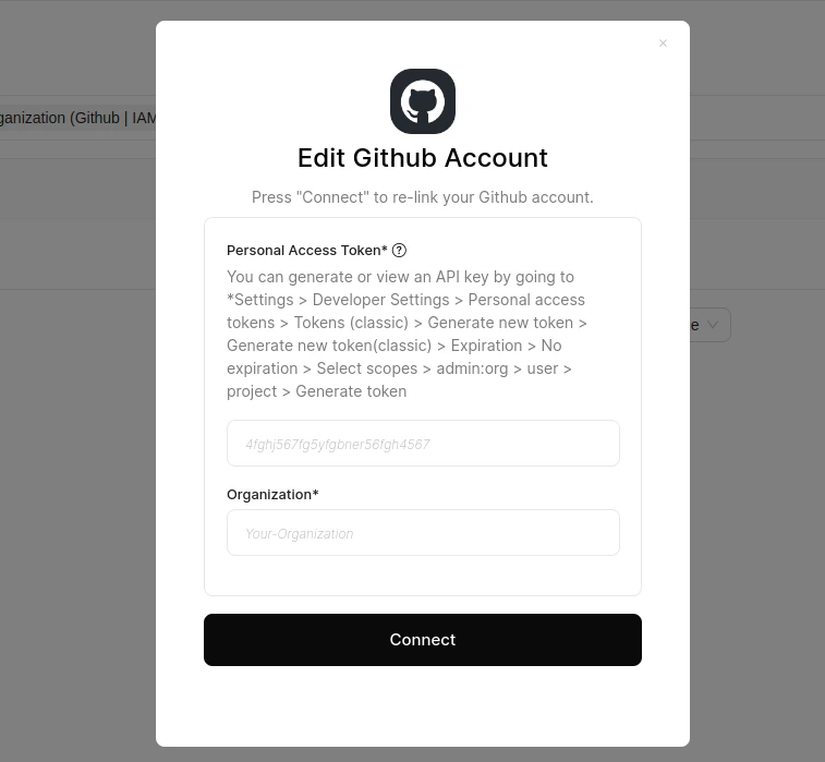 Enter Credentials