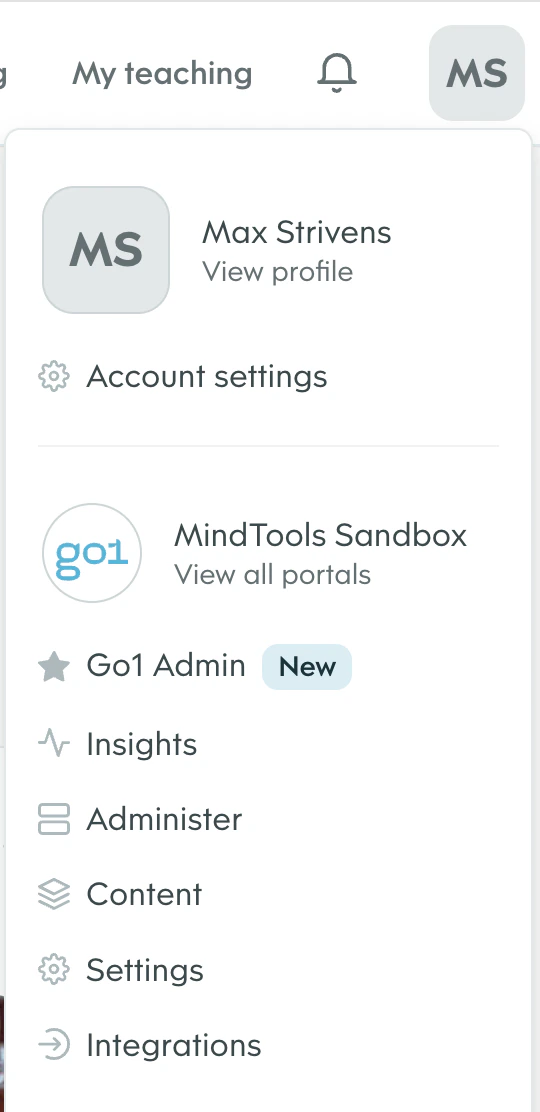 Dropdown Menu