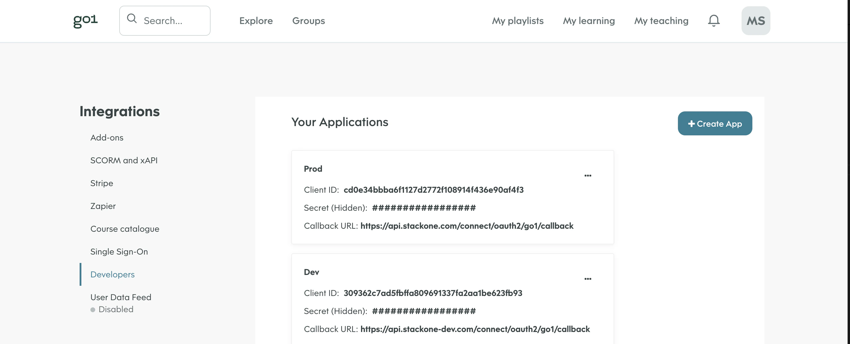 Dropdown Menu