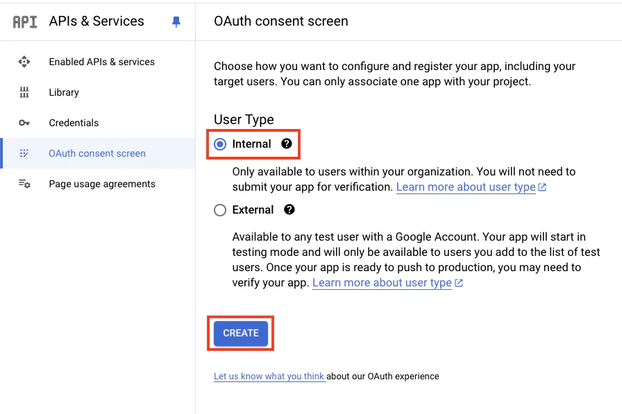 Select User Type