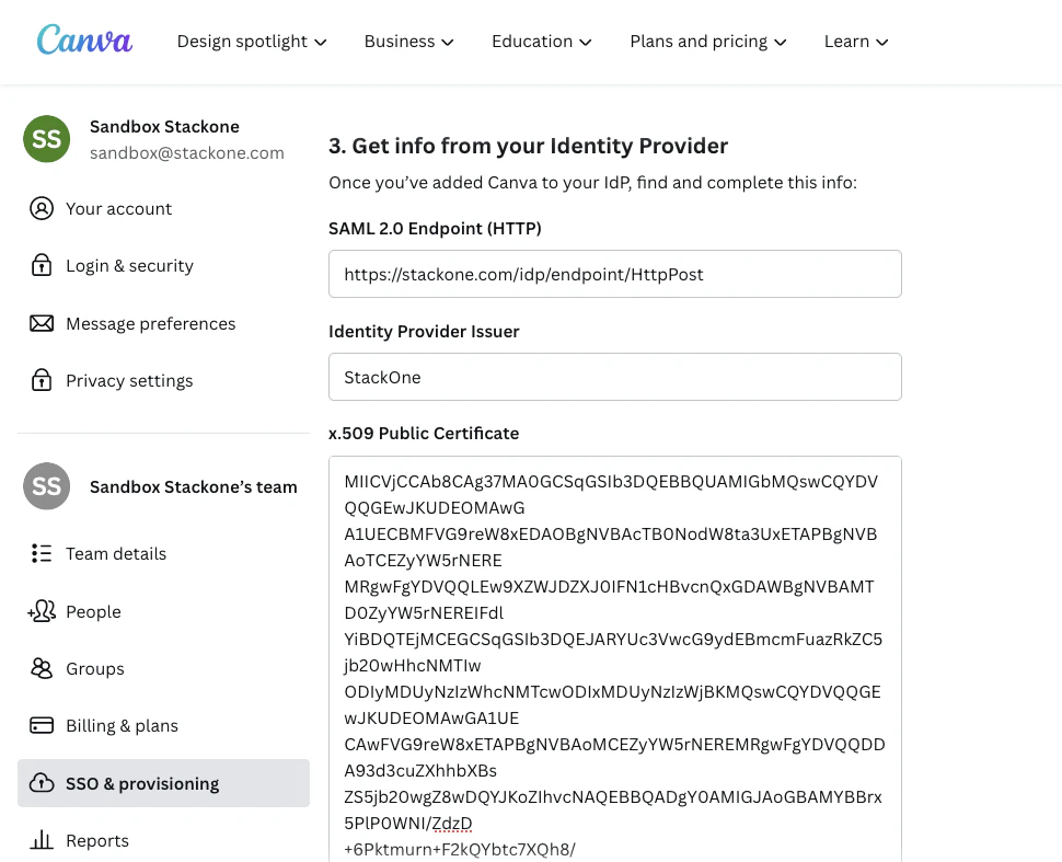 SCIM Provisioning