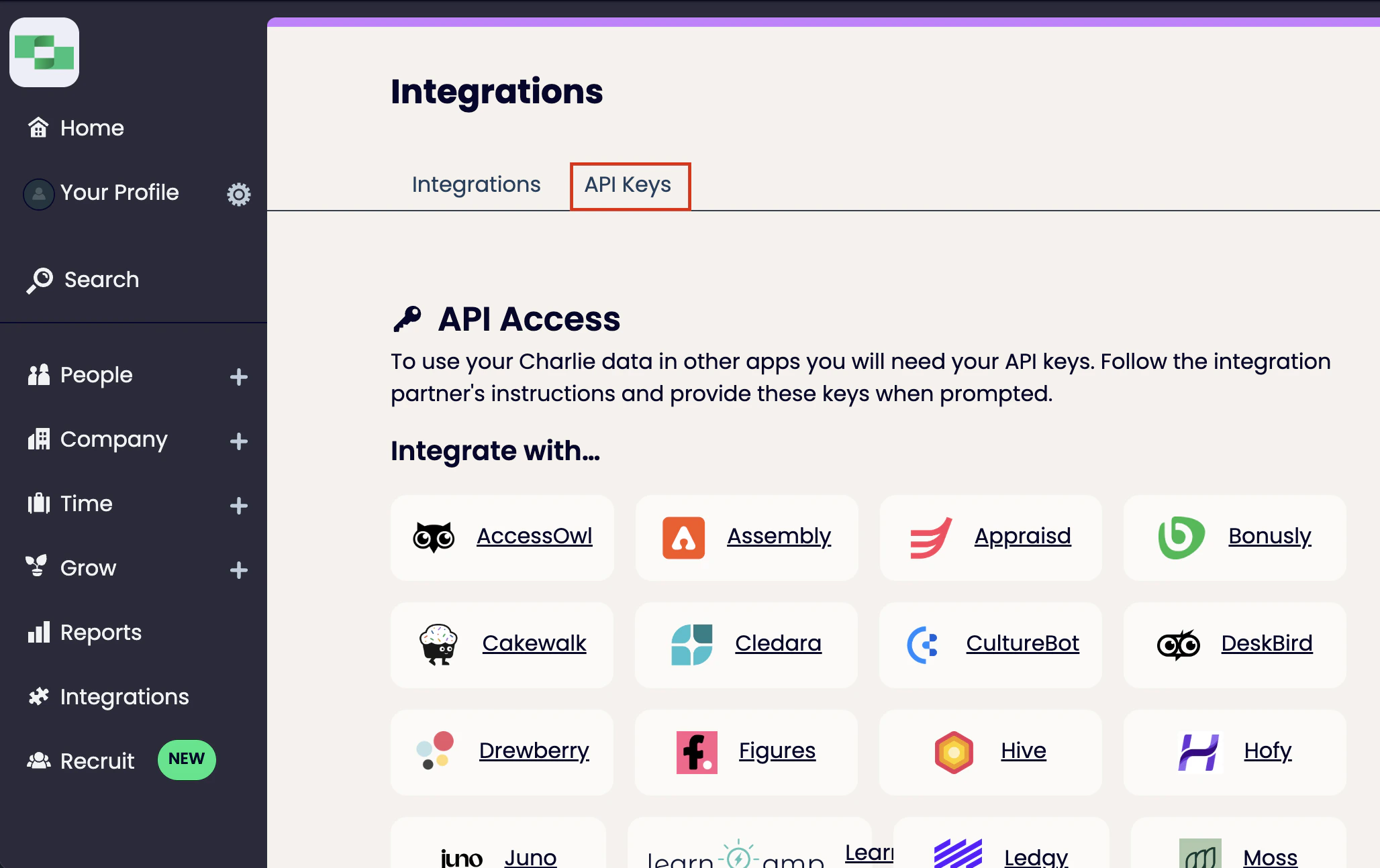 API Setup