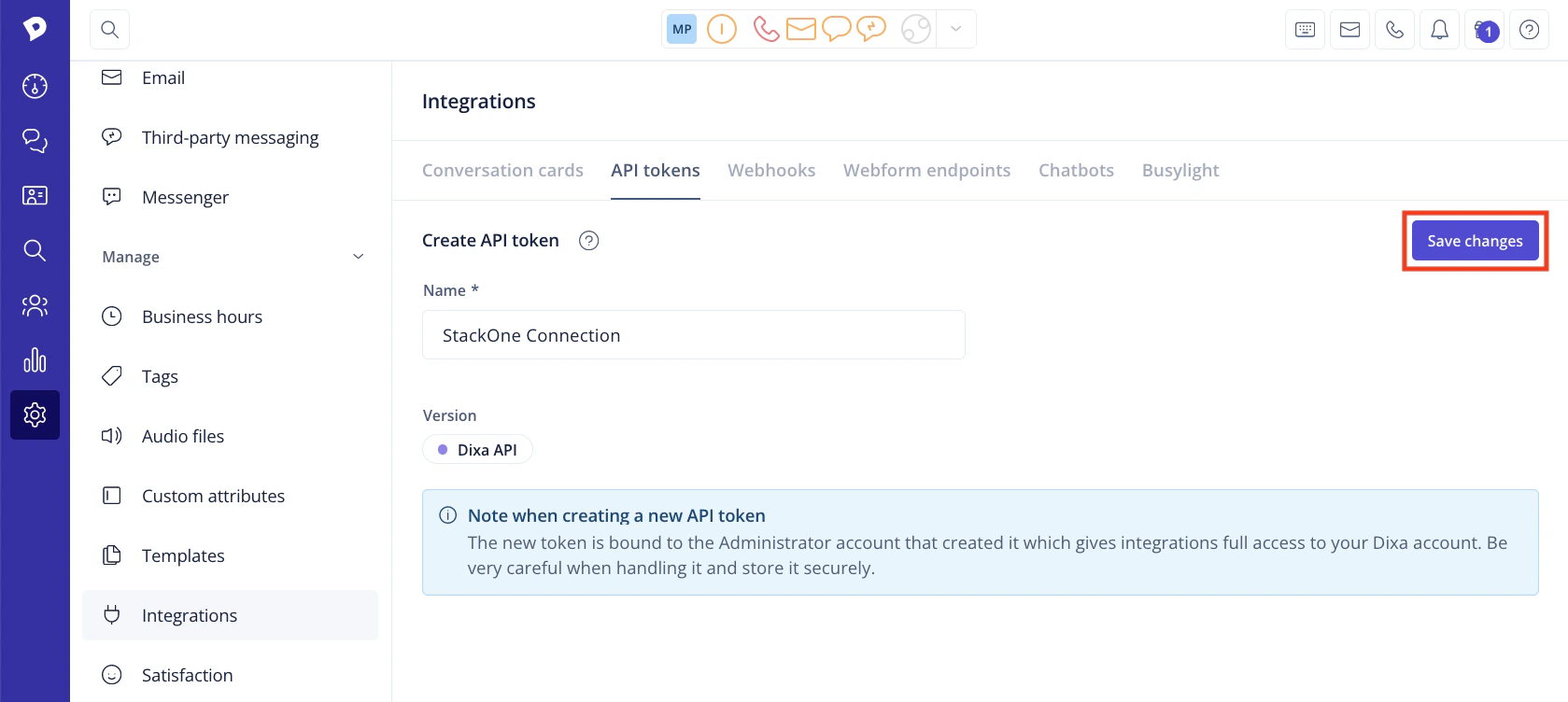Enter Token Name