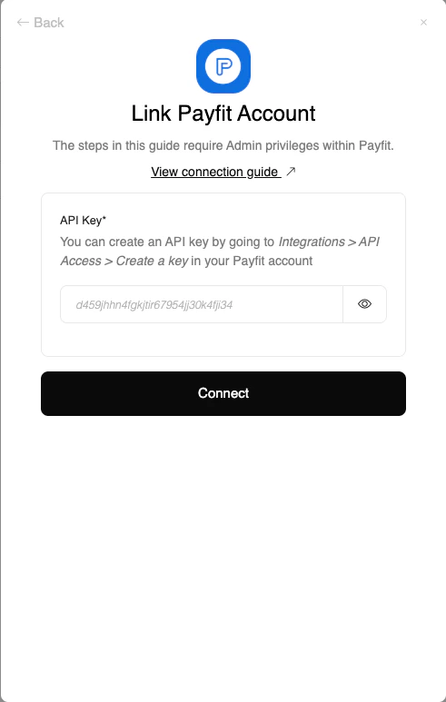 Enter Credentials