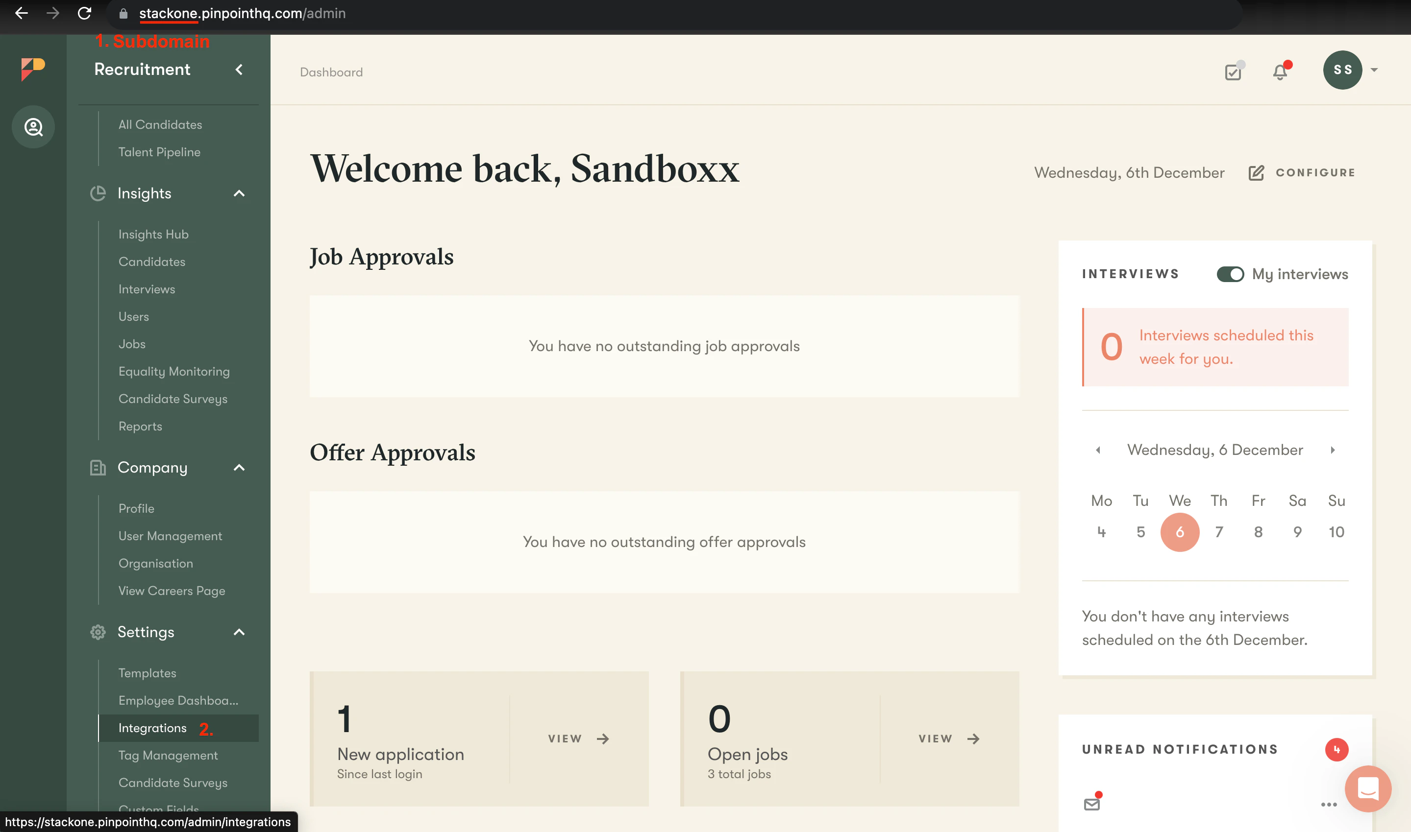 Subdomain Example