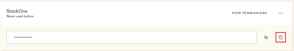 Copy API Key