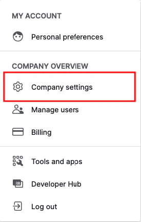 Company Settings