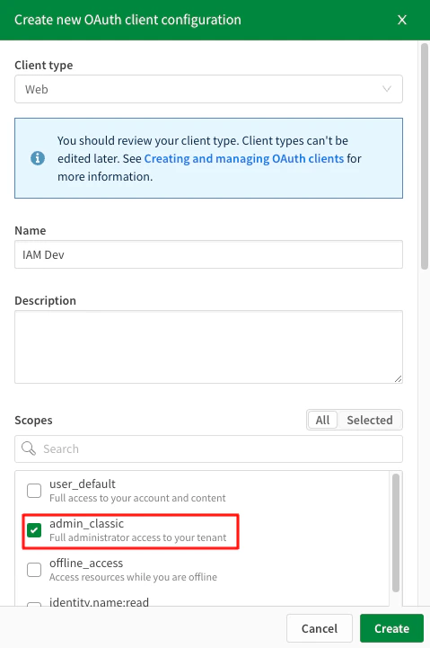 OAuth Details