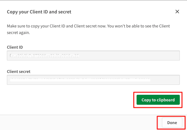 Copy Credentials