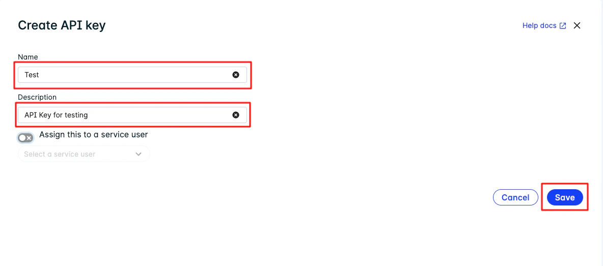 API Key Details
