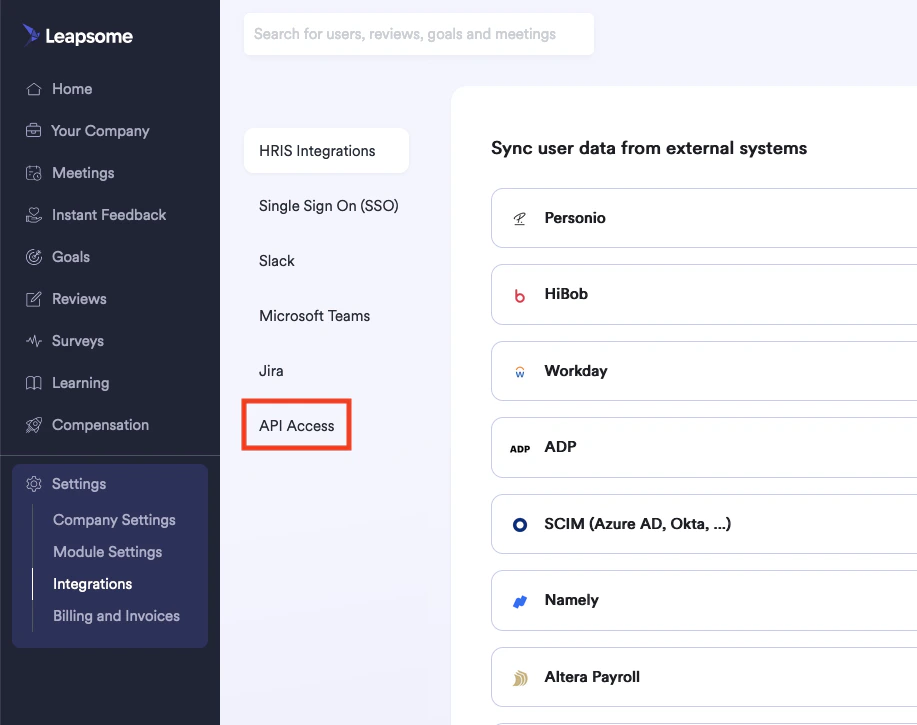 API Access