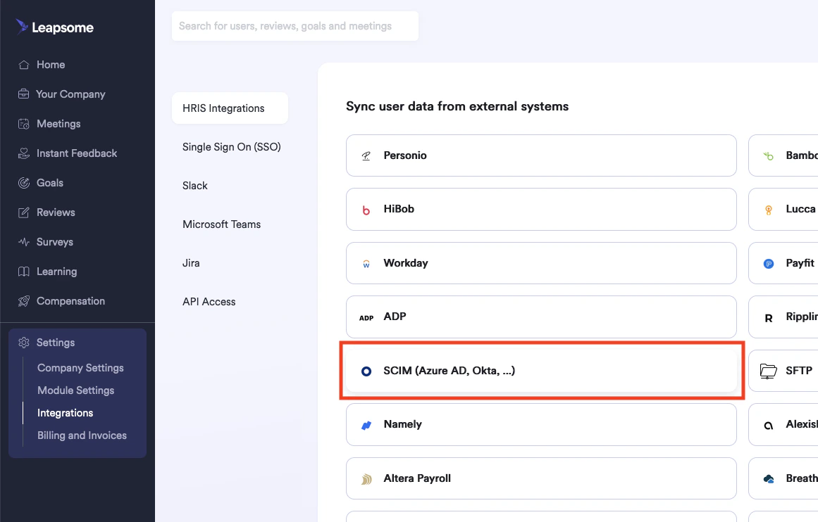 SCIM Integration