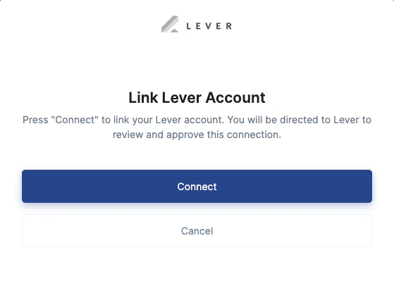 Connect Button