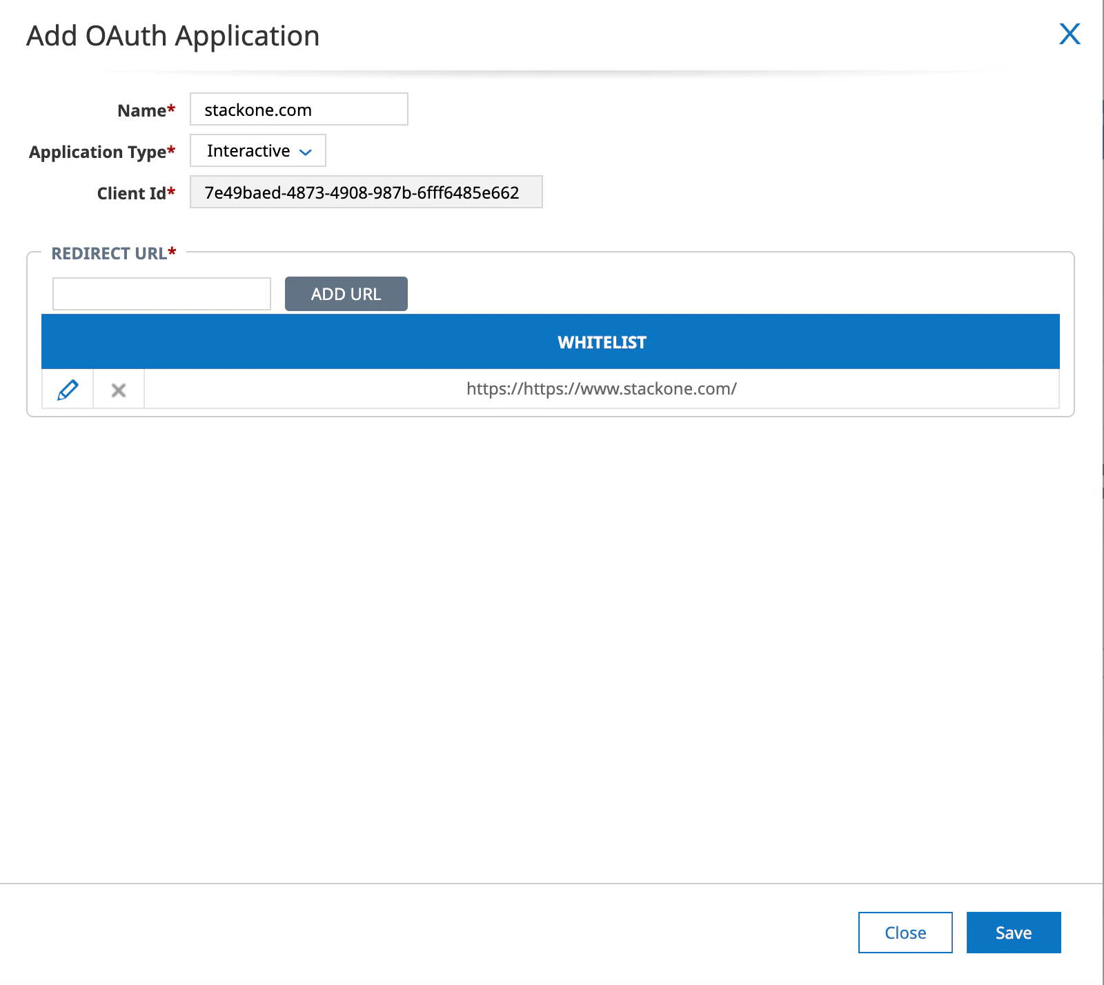 login config