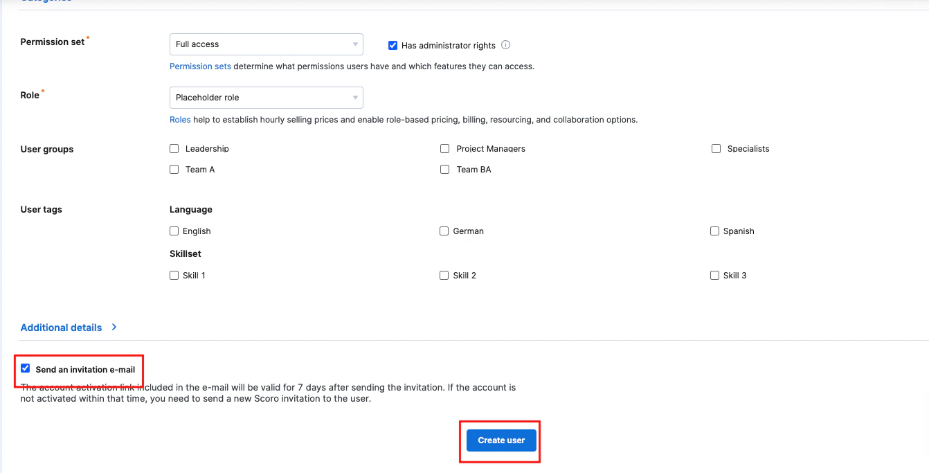Fill form