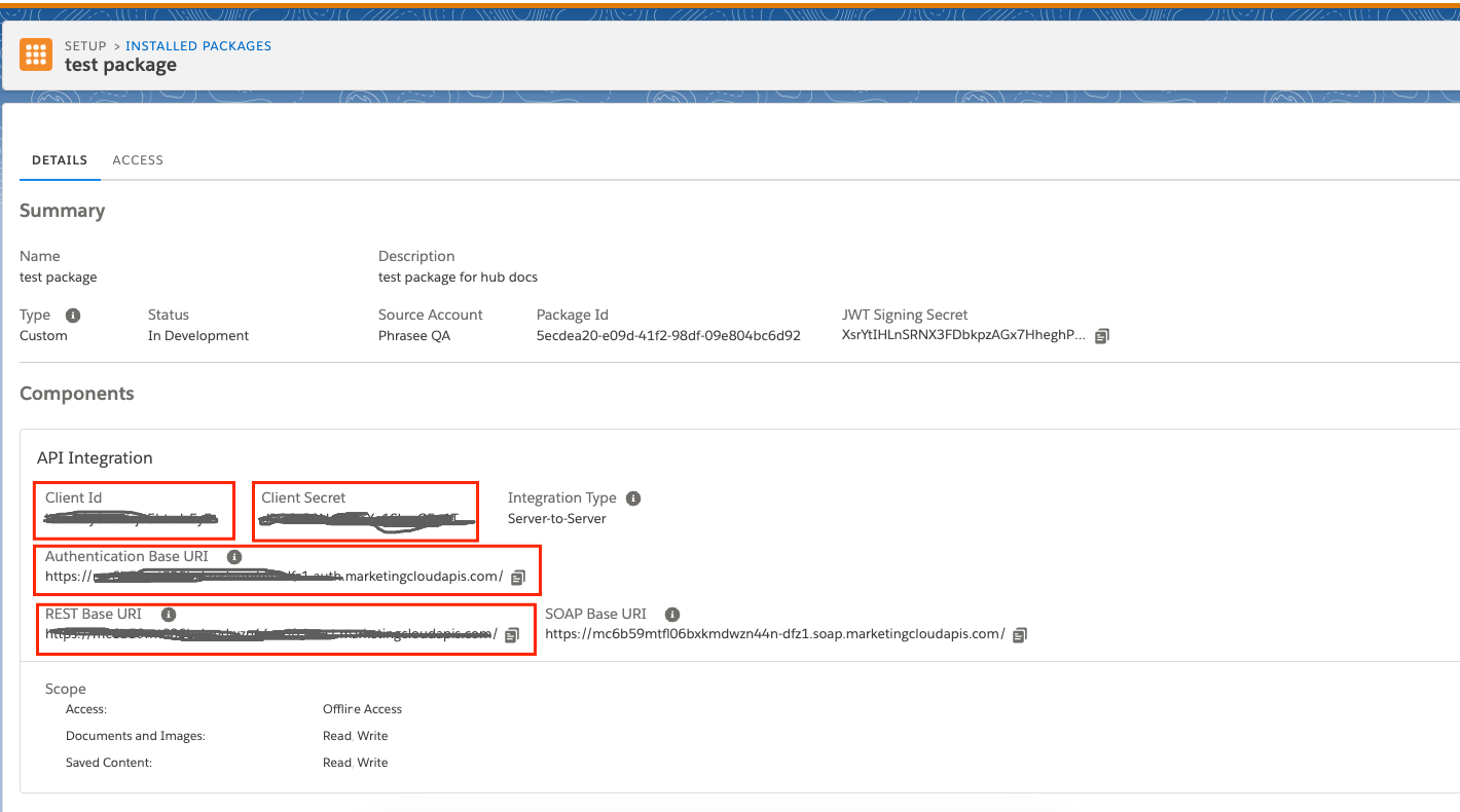 Set Server-to-Server Properties