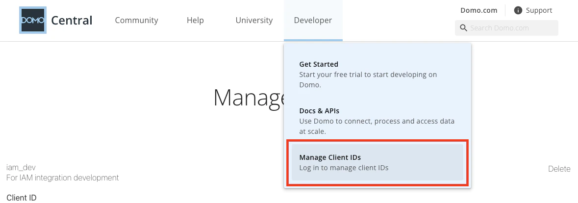 Manage Clients