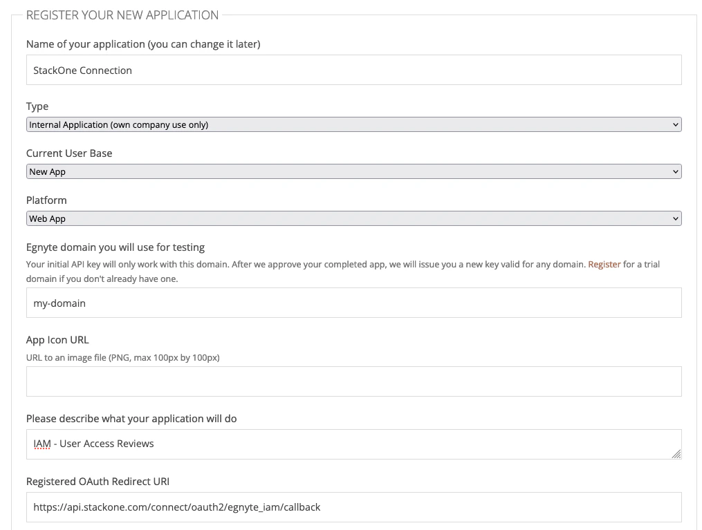 Application Details
