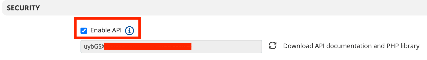 Enable API