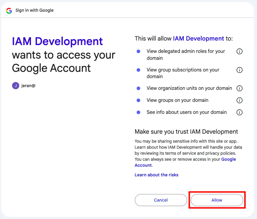 Grant OAuth Application Consent