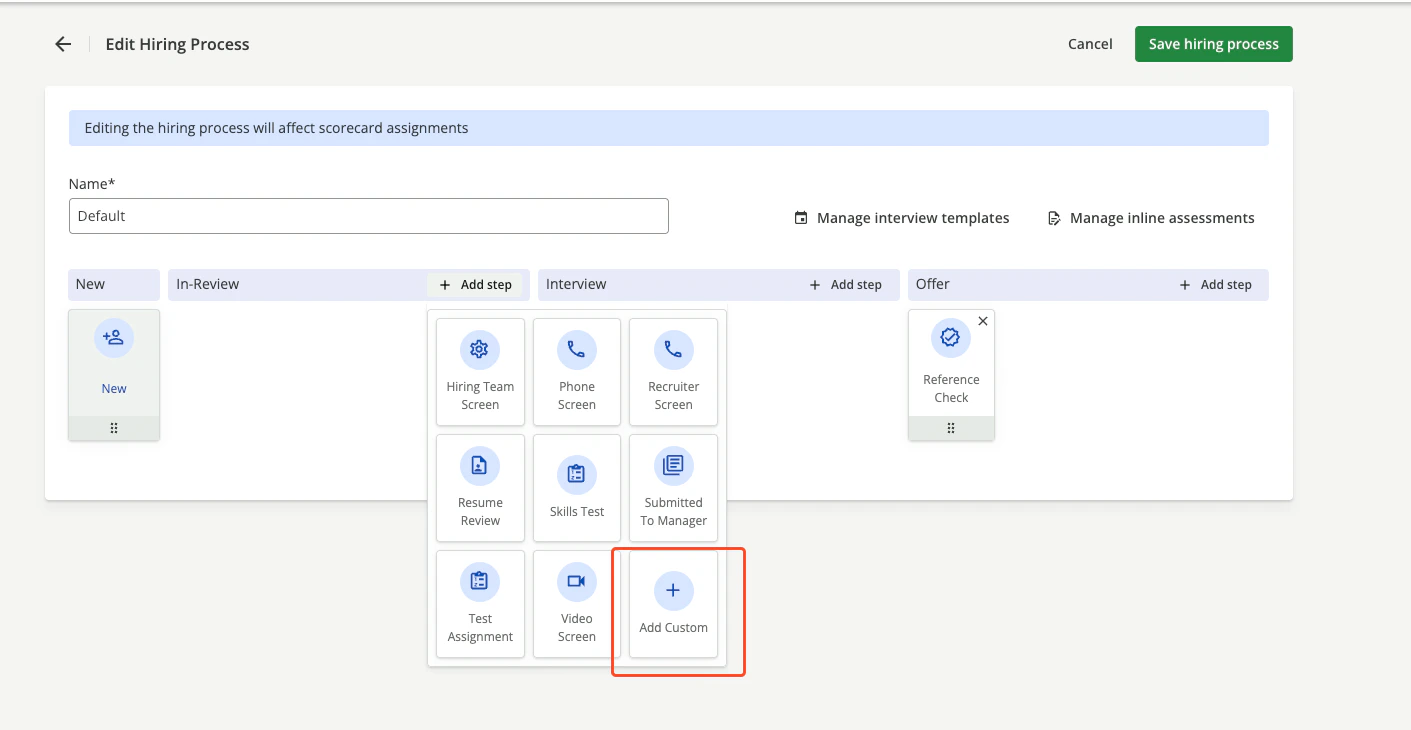 Skills Test Step Added