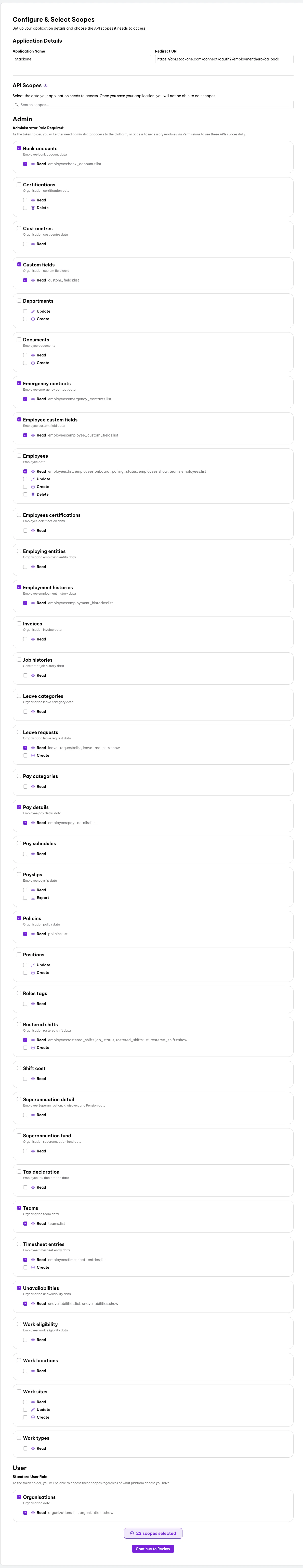 Configure the App Details