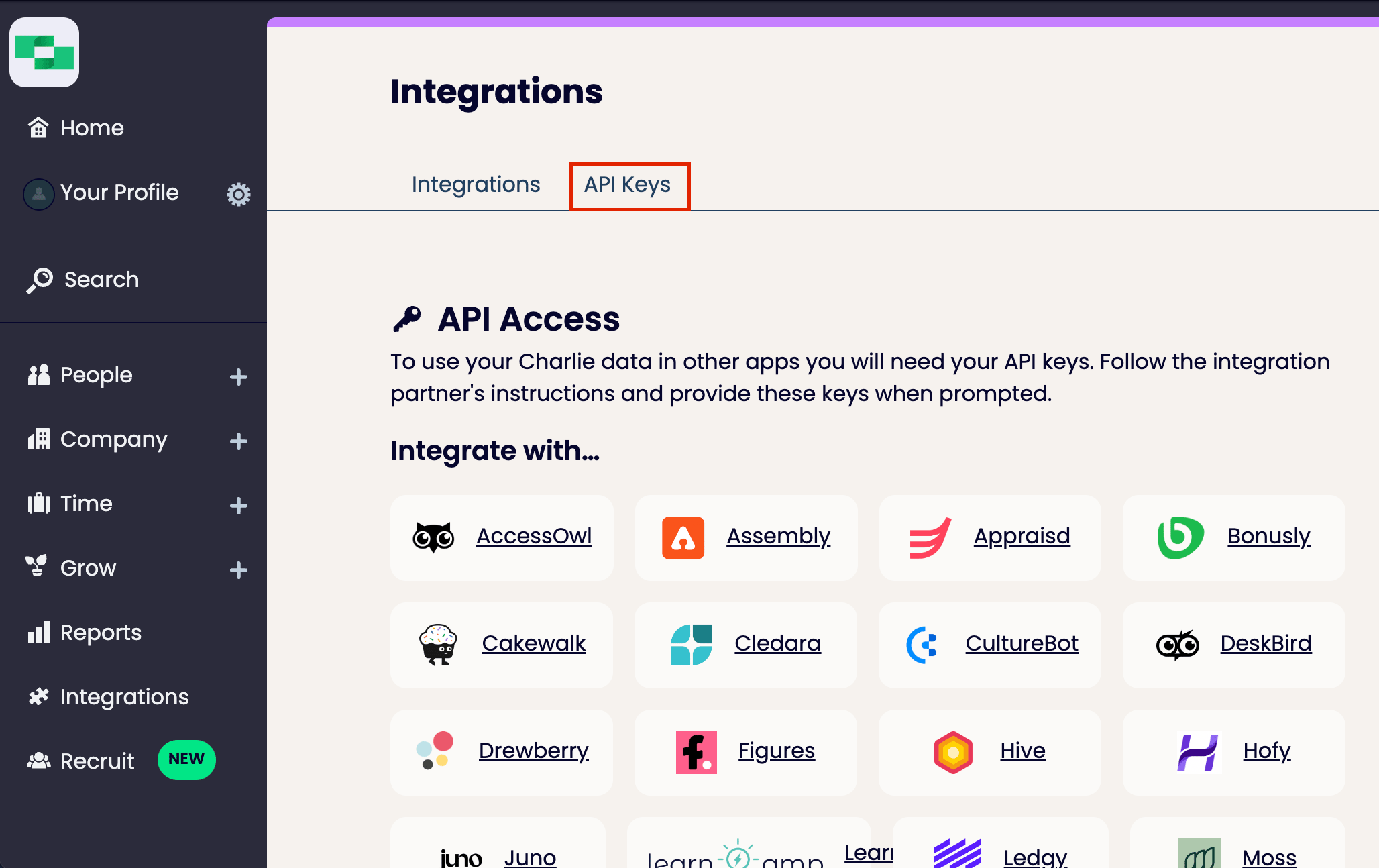 API Setup