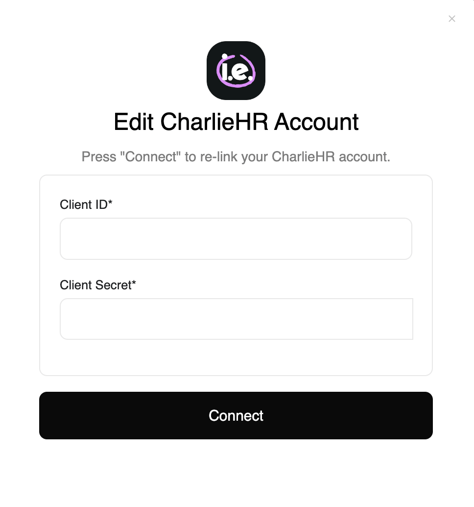 Connect Button