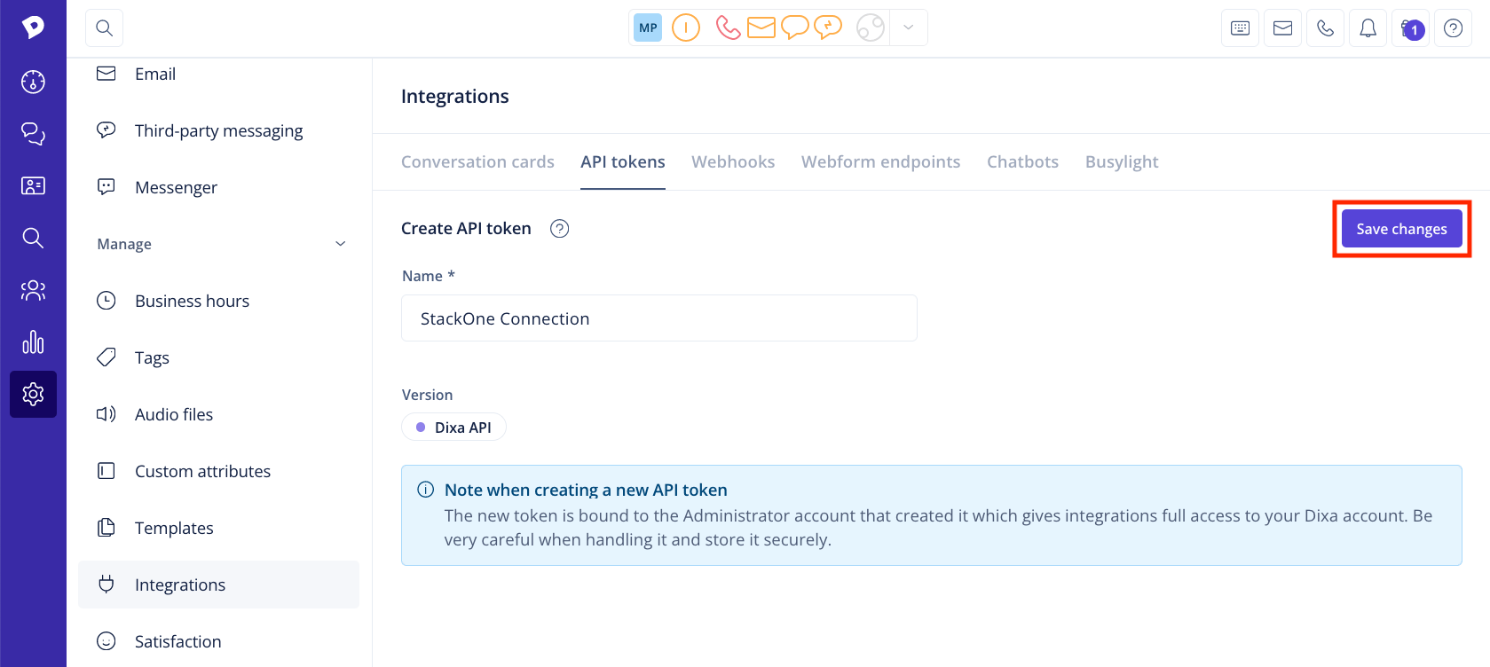 Enter Token Name