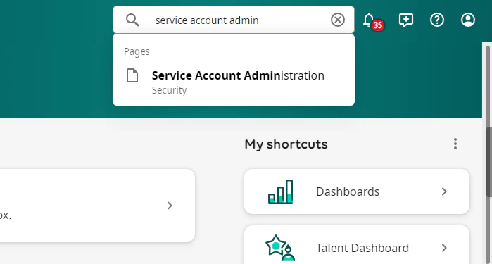 Service Account Administration