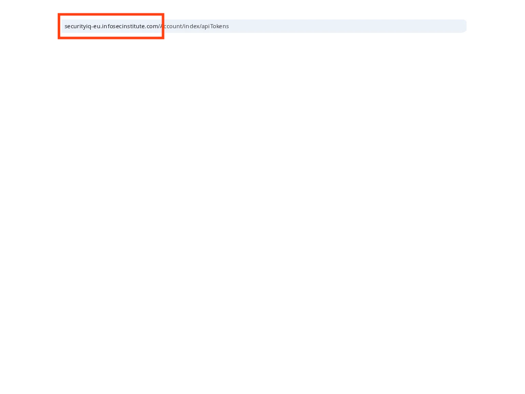 Infosec IQ server region selector