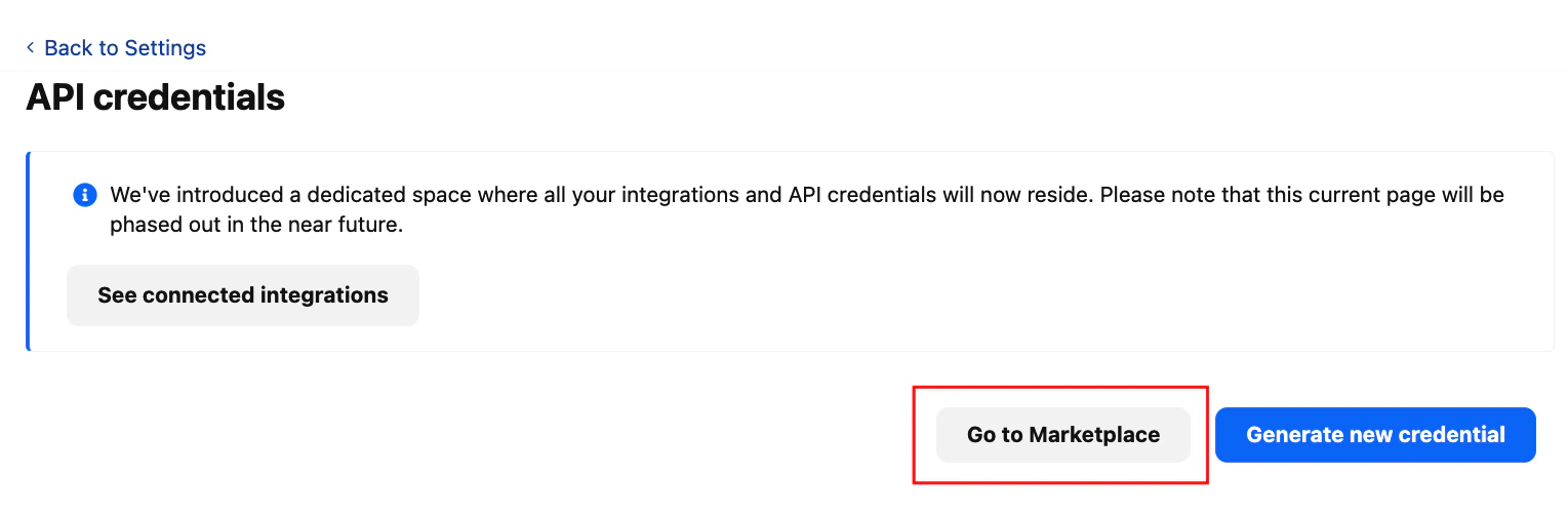 API Credentials