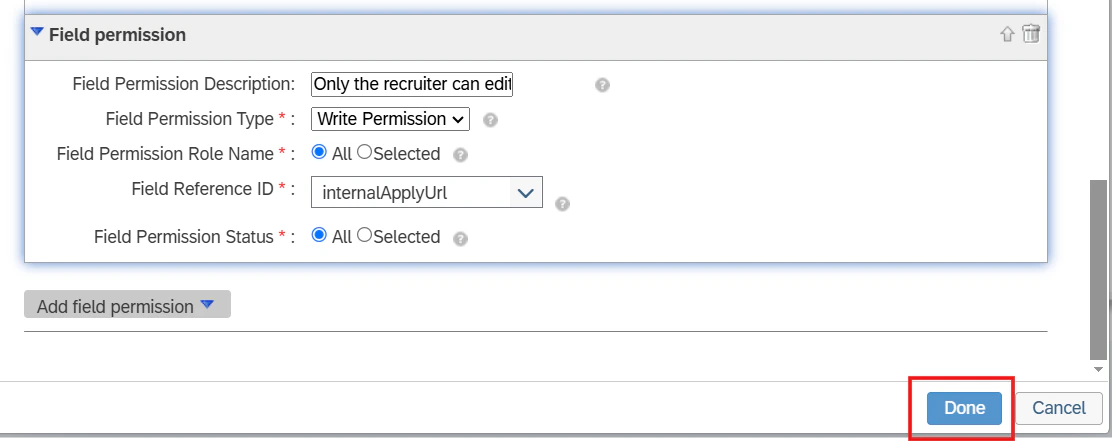 Configure Field Permissions
