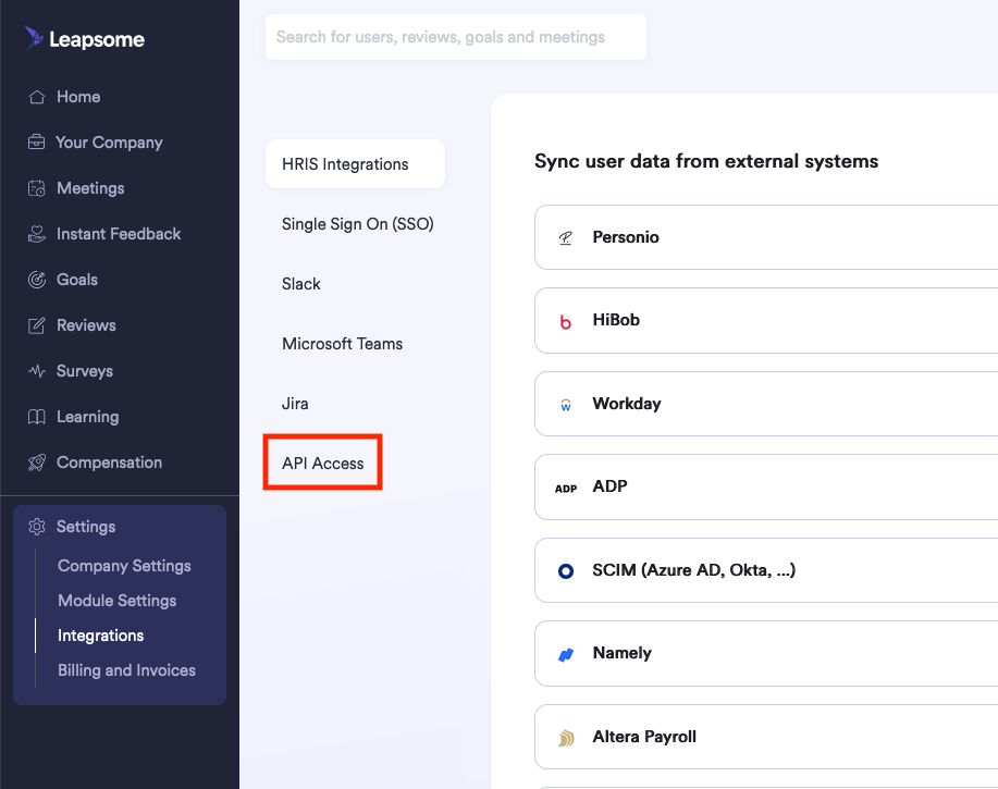 API Access