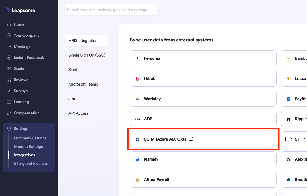 SCIM Integration