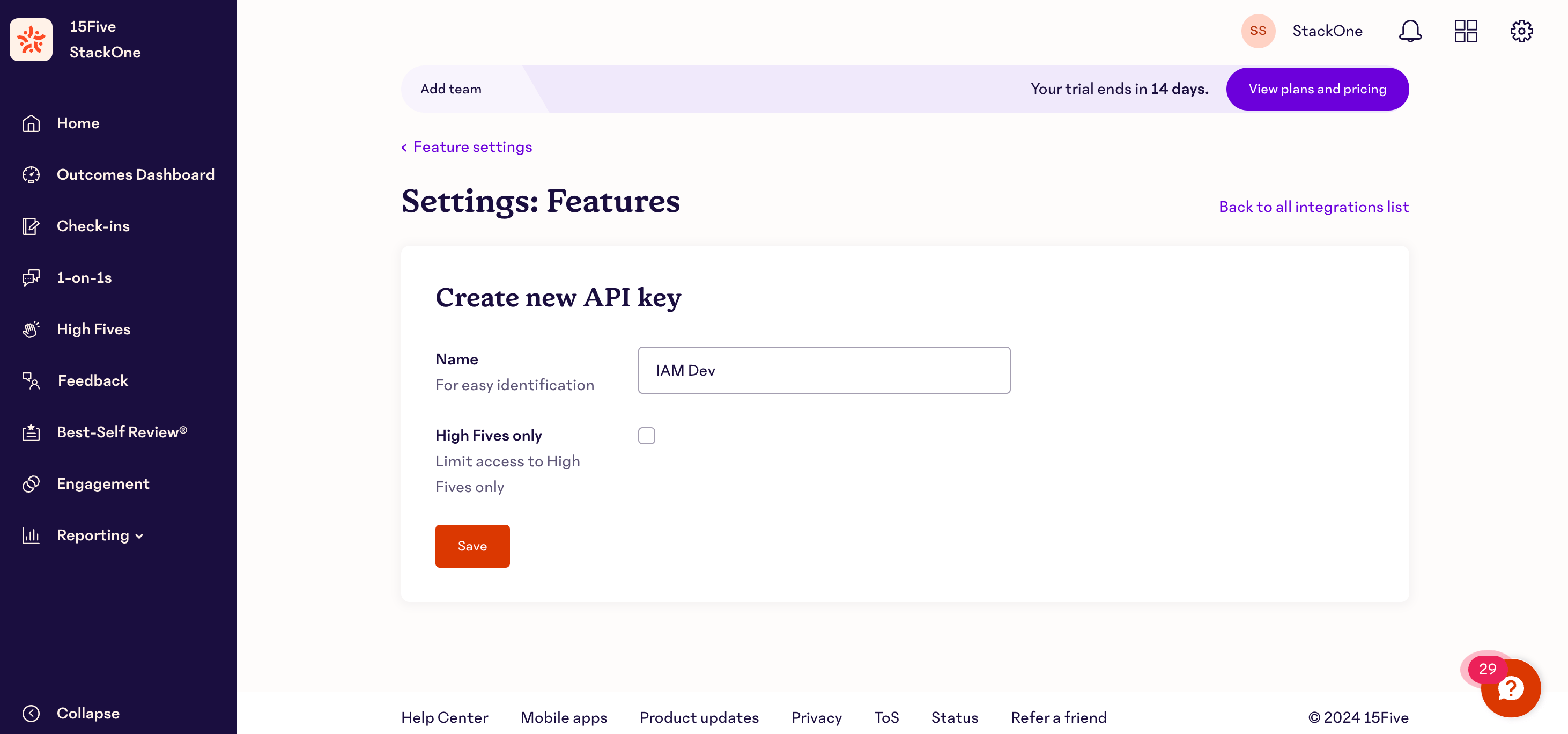 API Key Details