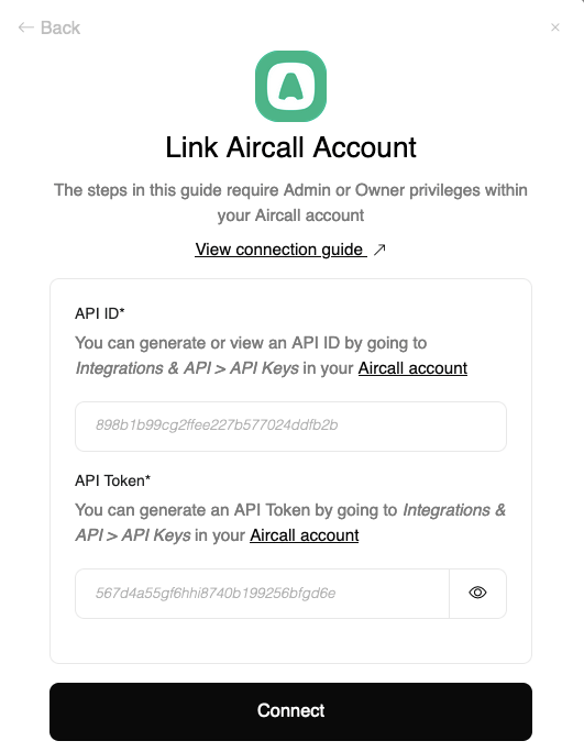 Enter Credentials