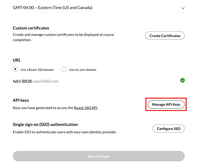 Navigate to API Keys2