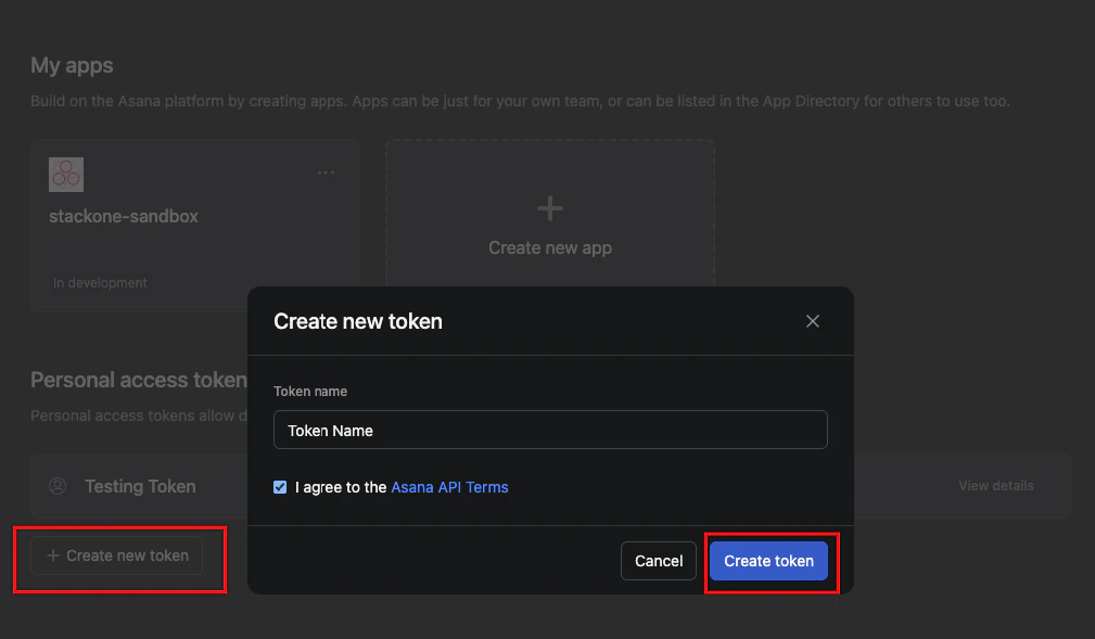Create Personal Access Token