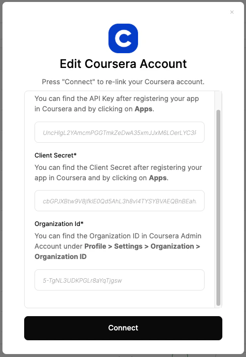 Link Coursera Account