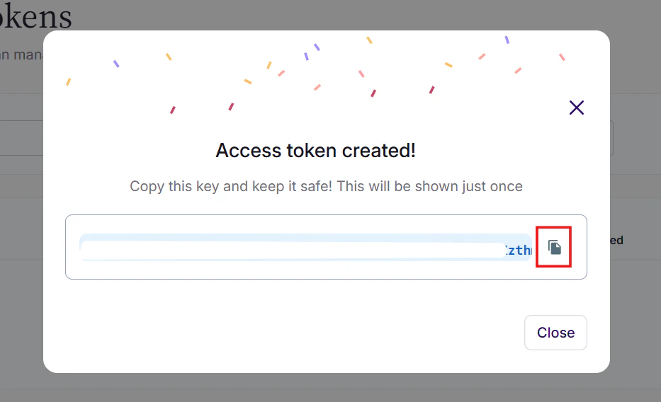 Copy Access Token